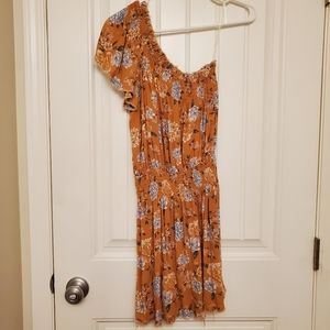 American eagle off the shoulder floral dress